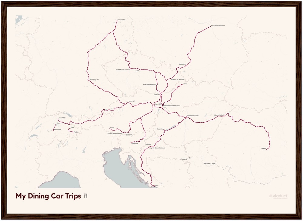 MyTrainMap example from viaduct - Dining Car Trips